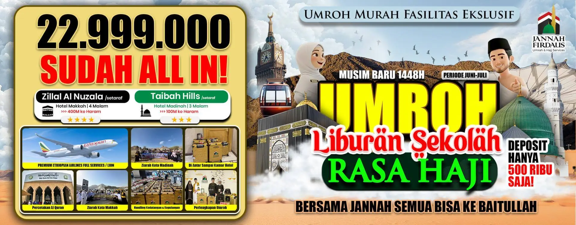 Umroh Bersama Jannah Firdaus Travel di 1448 Hijriah