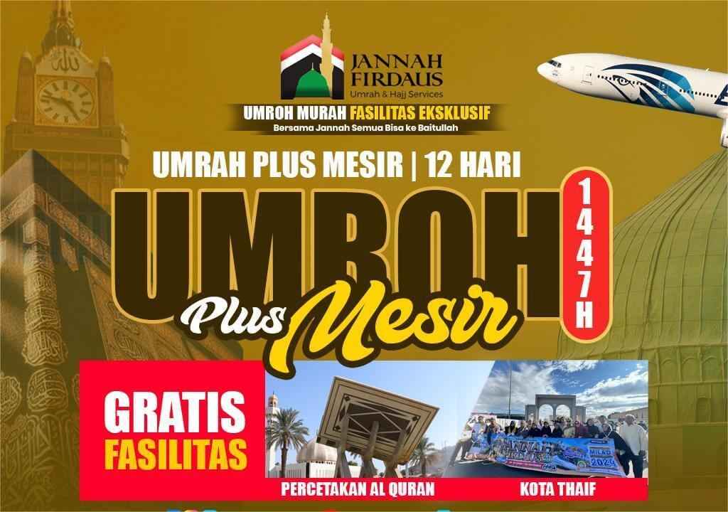 Paket Umroh Plus mesir dengan Biaya Termurah Di indonesia
