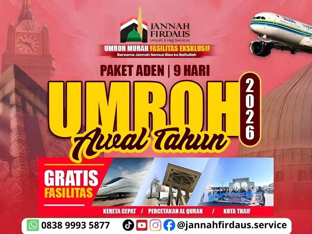 Paket Umroh awal tahun aden bersama jannah firdaus