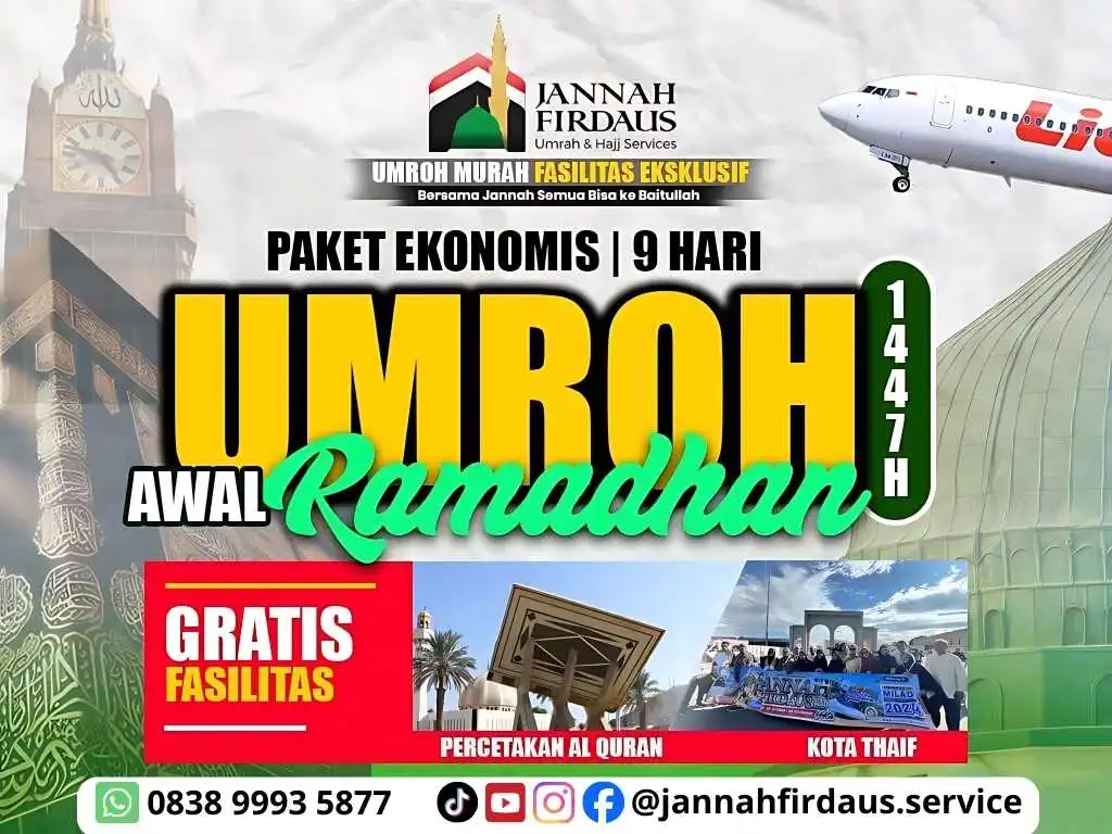 Paket Umroh Murah Fasilitas Eklusif Awal Ramadhan