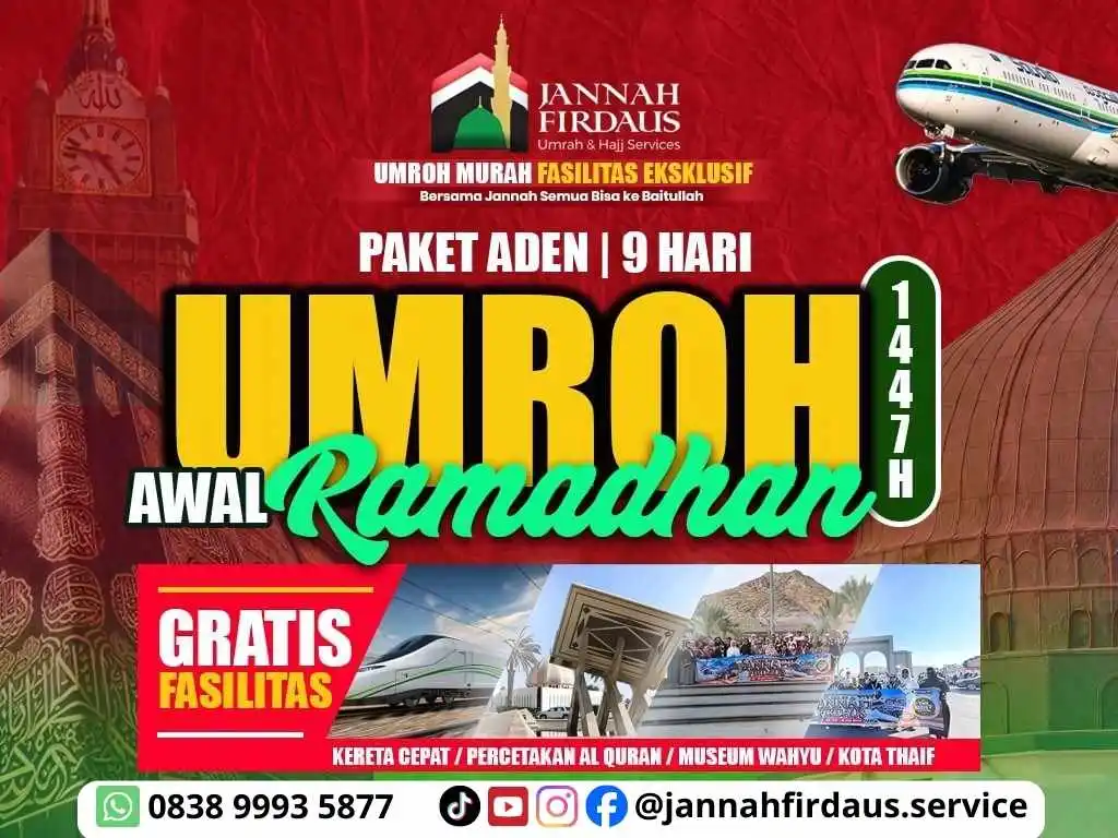 umroh Eklusif awal ramadhan ring 1 fasilitas mewah
