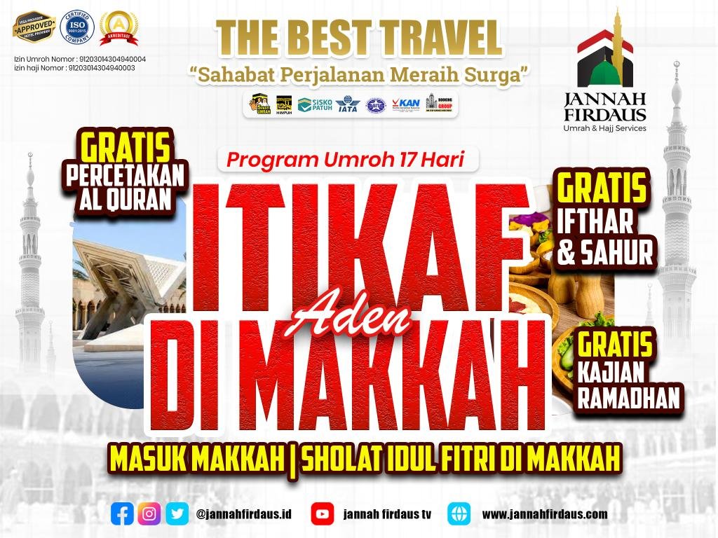 Paket Umroh itikaf ramadhan bintang 5