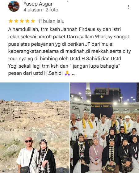 Perjalanan Umroh yang Aman dan Nyaman di Jannah Firdaus Travel